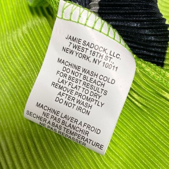 Jamie Sadock  Green & Black Sleeveless Tunic Top Size Large NWT - Picture 5 of 5